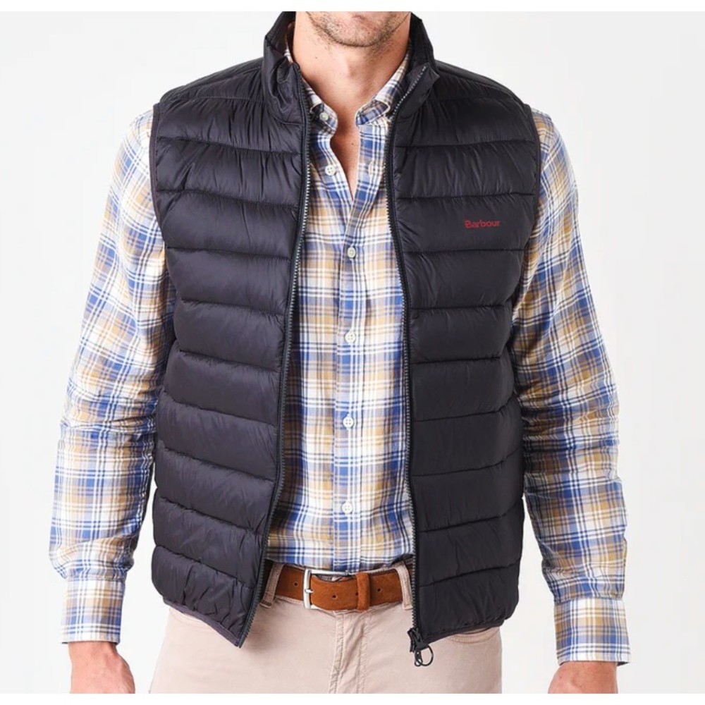 BARBOUR Men's Bretby Gilet Vest in Black Sz S Small New with Tags NWT